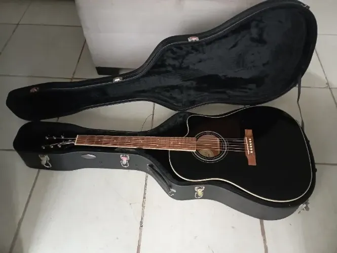 Violão  Epiphone AJ-220SCE/EB com hard case e acessórios 