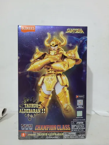 Blokees Cavaleiros do Zodíaco Aldebaran de Touro Champion Class Novo