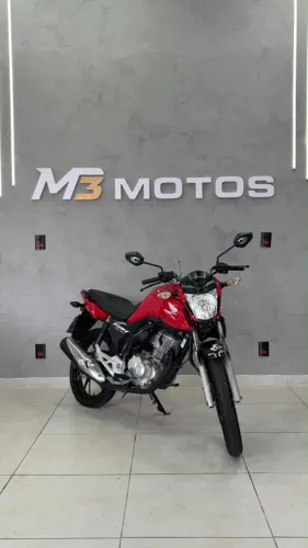 Honda CG 160 fan vermelha