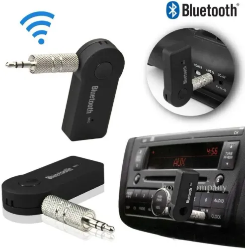Adaptador bluetooth P2 auxiliar musicas chamadas viva voz