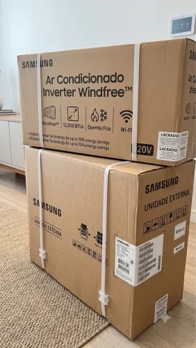 Samsung Ar Condicionado Inverter Windfree 12.000 BTUs Quente/Frio 220V Branco Wi-Fi 