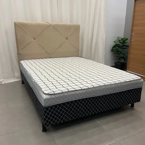 265,00 CAMA BOX DE CASAL MÔNACO 5 CM DE ESPUMA