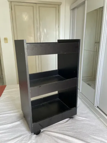 Carrinho Auxiliar Suporte Para Esmalte Salão De Beleza Manicure Mesa Com Rodinhas