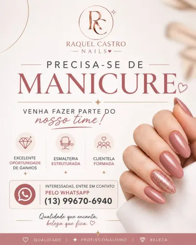 Contrata-se manicure