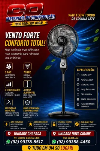 Ventilador de coluna wap