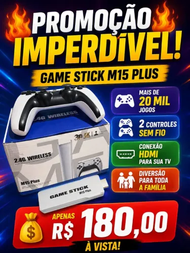 Game Stick m15 promoção