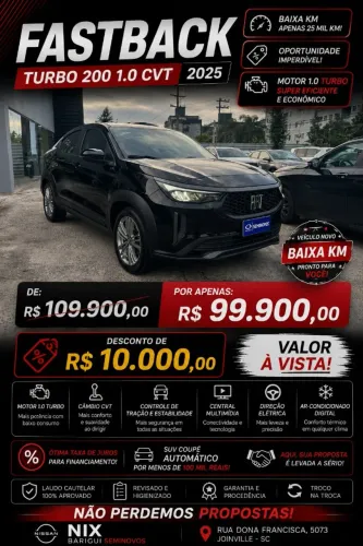 Fiat Fastback 1.0 200 Turbo Flex AUT 2025