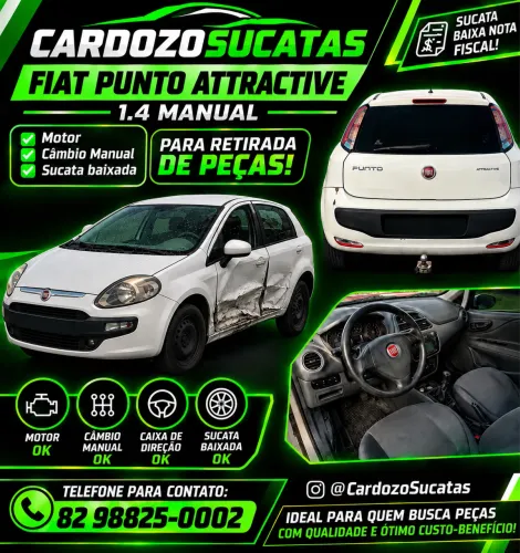 Sucata Fiat Punto 1.4 2014 Manual