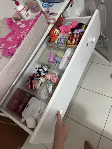 Cômoda infantil branca