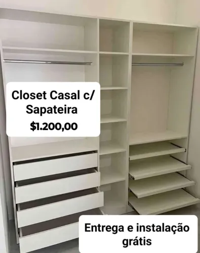Closet todos com entrega imediata