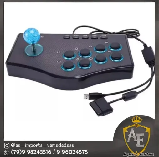 Controle arcade com fio