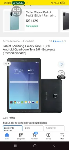 Vendo Tablet Sansung