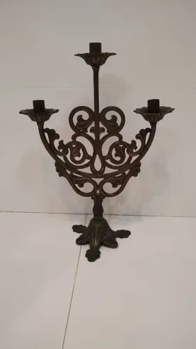 Candelabro em Bronze Clássico Anos 70