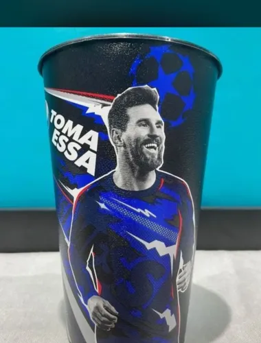 Copo colecionável Messi pepsi