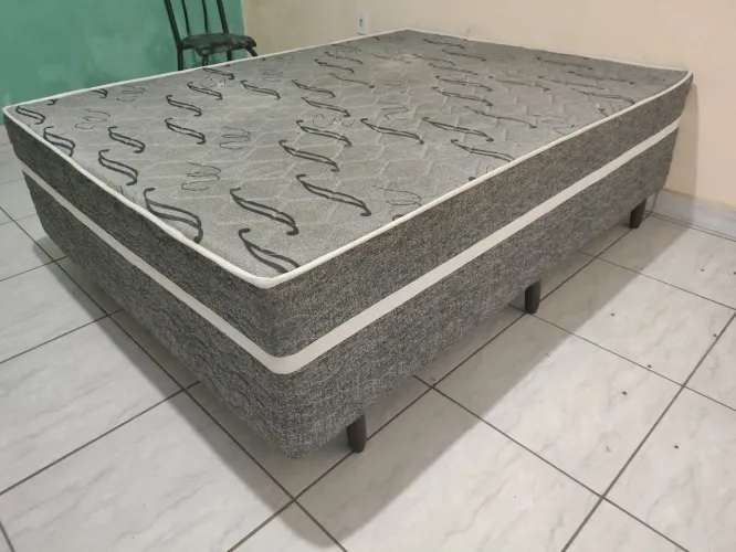 Cama Box Casal Completa + Colchão Espuma ProDormir - Ótimo Estado