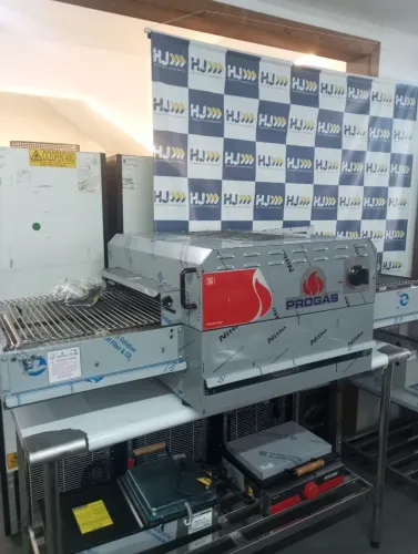 NZ. Forno esteira pizza 50 cm elétrico e a gás PROGÁS