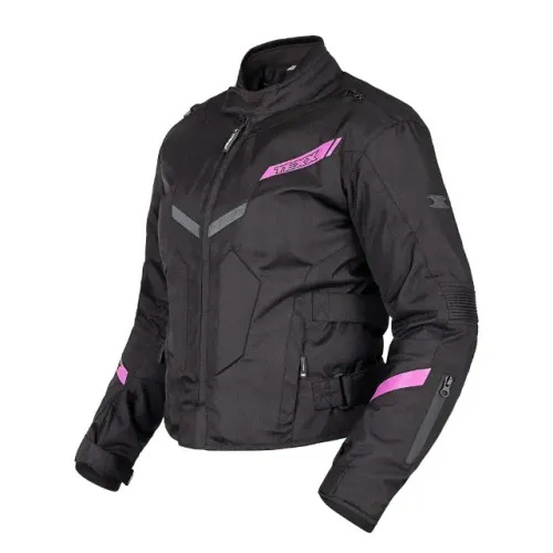 Jaqueta Texx New Strike V3 Lady - Feminino - Preto/Rosa - somos loja, parcelamos