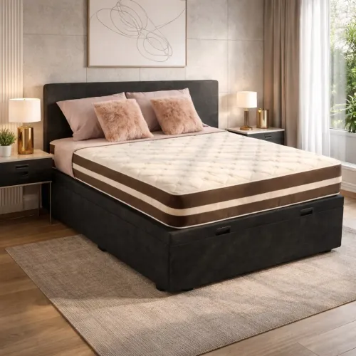 Box Baú Casal + Colchão Anjos Molas Ensacadas PRONTA ENTREGA 