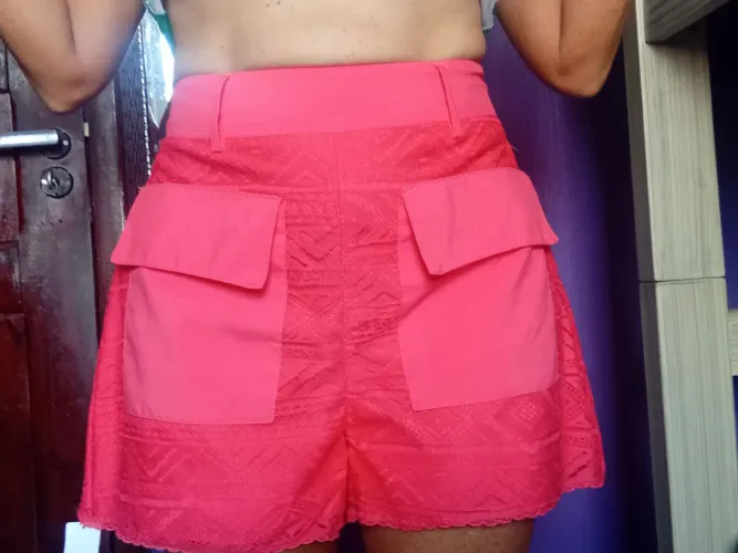 Short Laranja tam.36 (forma grande)/38 com cinto