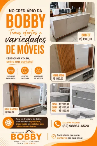 MOVEIS NO CREDIÁRIO E ELETRÔNICO