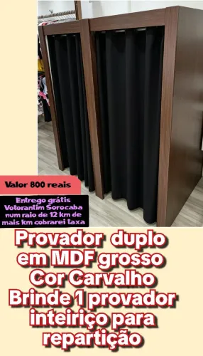 Provador duplo em MDF