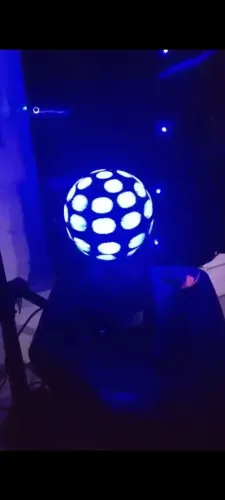 Cortina de leds e bola de leds para festas