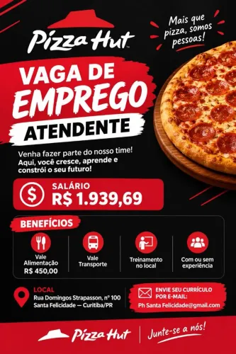Pizza Hut contrata