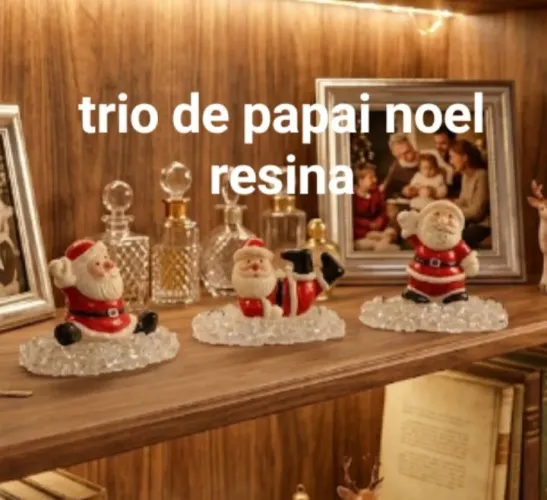 Trio de papai Noel
