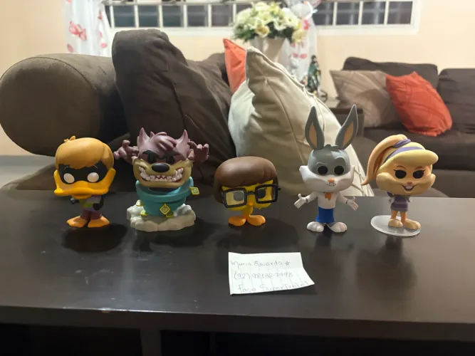Coleção completa Funko pop scooby doo x Looney Tunes