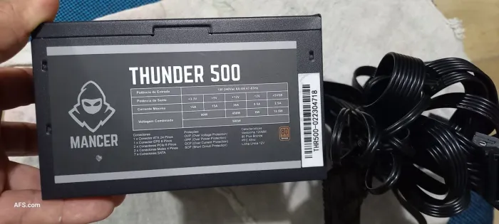 Fonte atx Thunder 500W 80plus