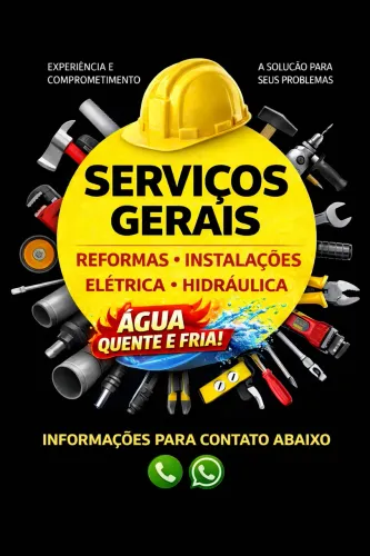 Serviços Residenciais: Elétrica, Hidráulica e Reformas
