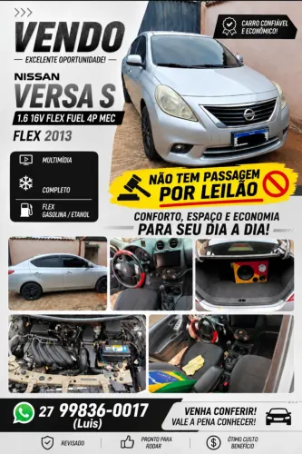 Nissan Versa SV 1.6 16V Flex Fuel 4P Mec. 2013