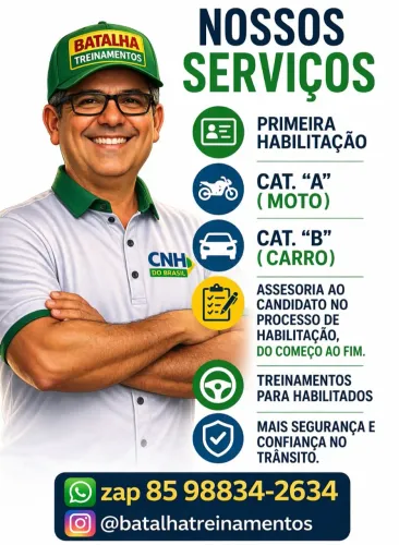 Auto escola instrutor autônomo Credenciado ao DETRAN-CE  Batalha 