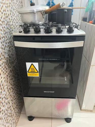 Fogão inox 4 bocas