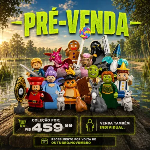 coleção completa lego shrek