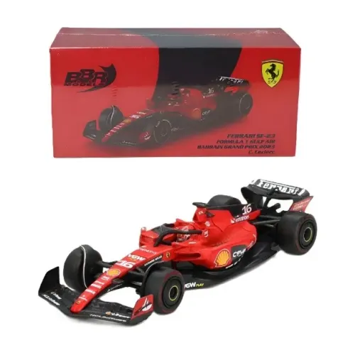MINIATURA FERRARI SF23 #16 C. LECLERC 2023 BAHRAIN GP BBR MODELS 1/64