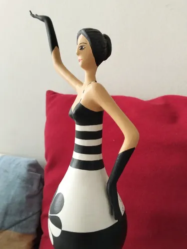 Boneca artesanal bonita 46cm altura