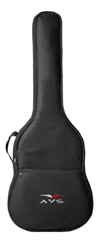 Bag P/ Violão Folk Avs Super Luxo Preta Bic009sl Ch100