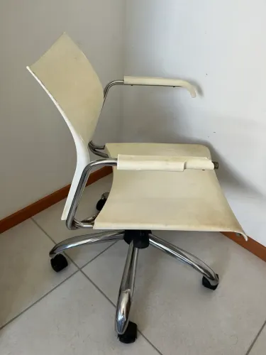 Cadeira giratória inox