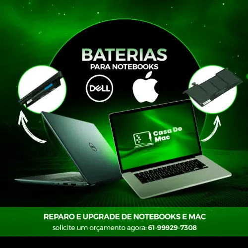 Baterias para MacBook Pro Air com 1 Ano de Garantia - Casa do Mac Asa Norte Taguatinga