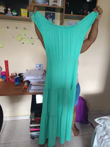 Vestido verde para passeios 