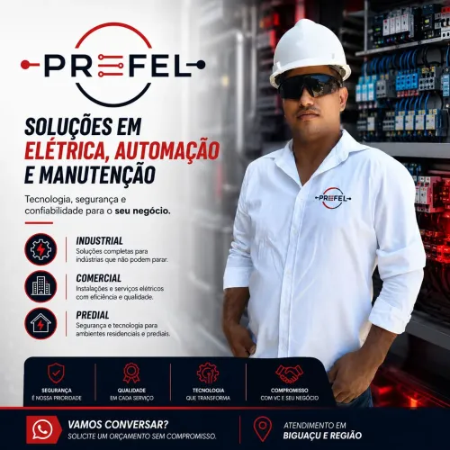 Eletricista Industrial, Comercial e Predial em Biguaçu