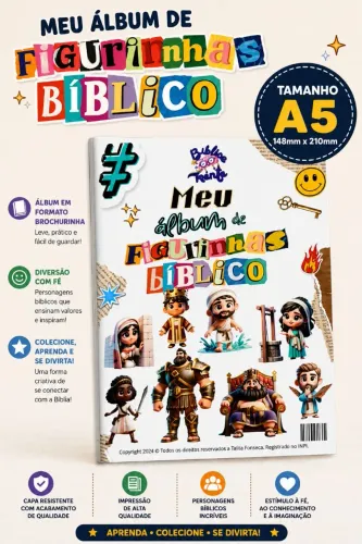 Álbuns de figurinhas biblico