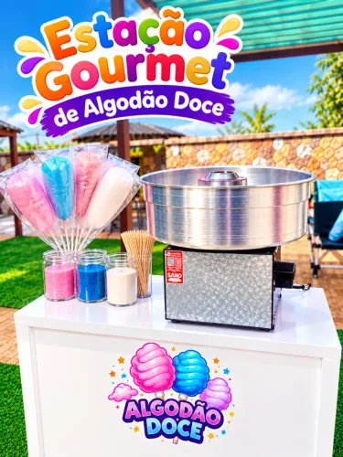Estações Gourmet de Algodão Doce