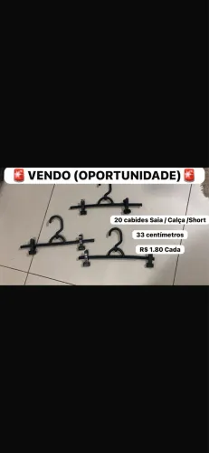Vendo cabides para loja
