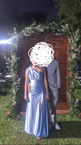 Vestido madrinha Azul Serenity 