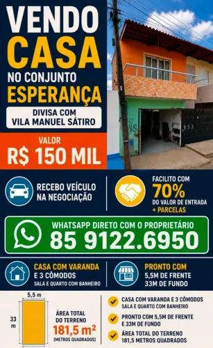 Casa com ponto comercial