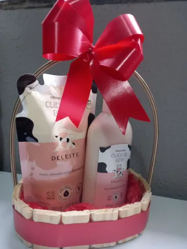 Cesta presente kit hidratante