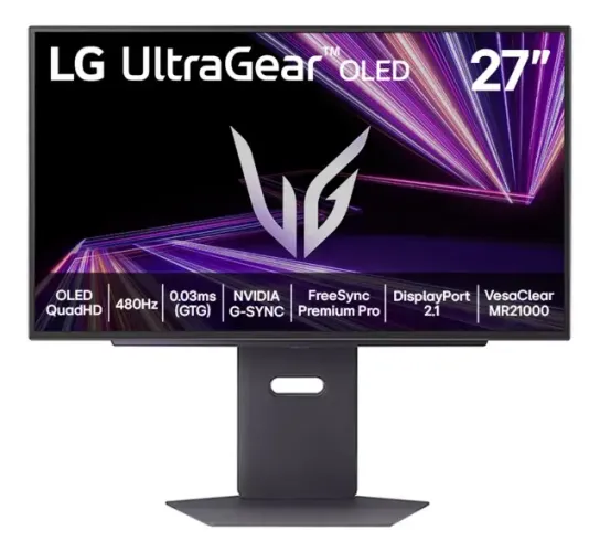Monitor LG OLED UltraGear 27'' 480Hz QHD Na Garantia