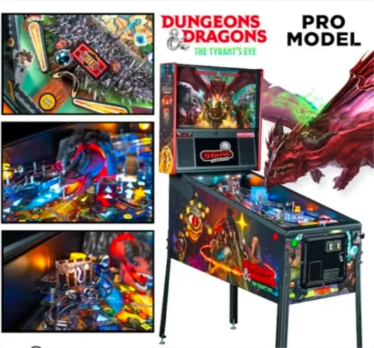 Pinball fliperama Stern Dungeon Dragons novas linda!!